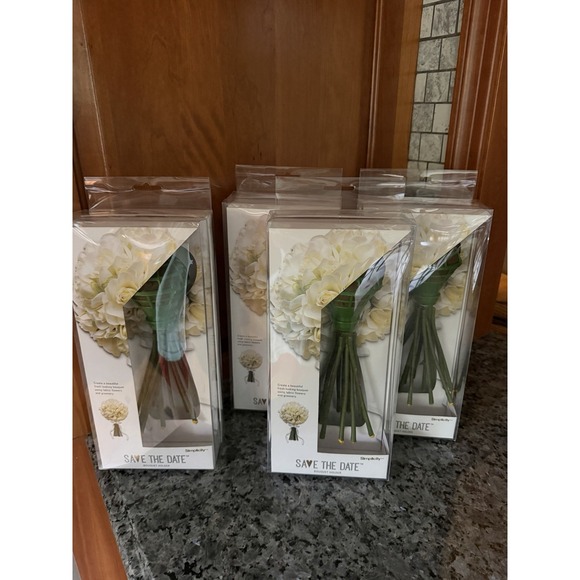 Simplicity Other - Bridal Bouquet Wedding Bridal Bouquet Holder Foam Flower Hand Stems Lot of 4